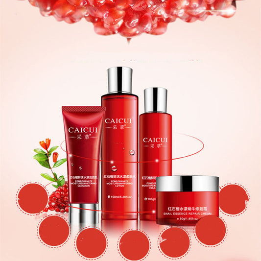 Pomegranate Set Moisturizing Cosmetics Skin Care Products